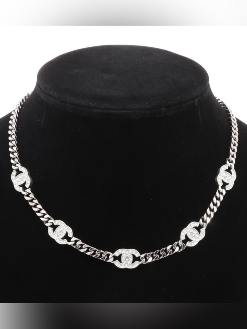 Chanel crystal choker necklace